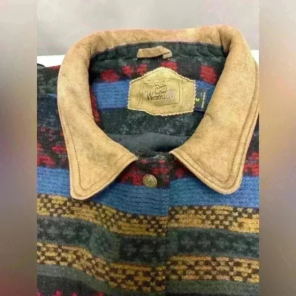 Woolrich Vintage Blanket Floral Native Print Jacket Coat Medium fits like Large - Picture 16 of 16
